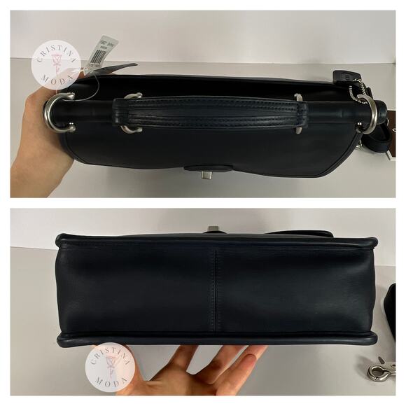 NEW Vintage Coach Willis Bag 9927 Navy & Nickel Hardware 2004 - Picture 5 of 11